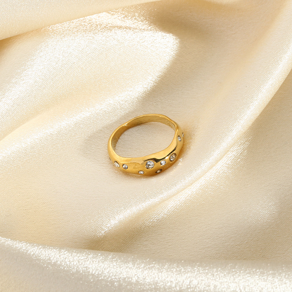 Gold Plated Sparkle Ring