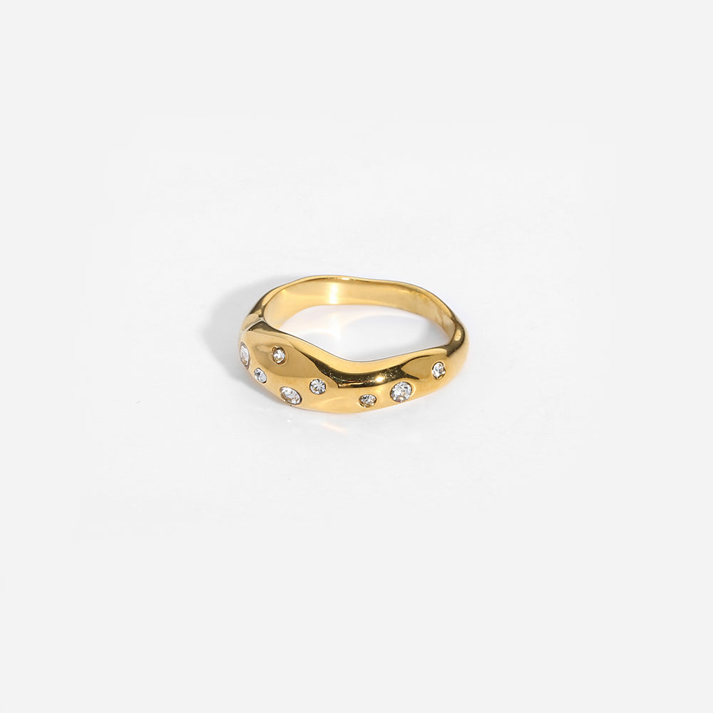 Gold Plated Sparkle Ring